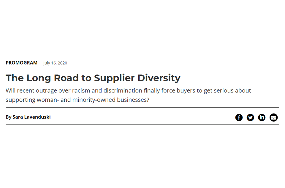 Supplier Diversity Isn't Just a Buzz Phrase