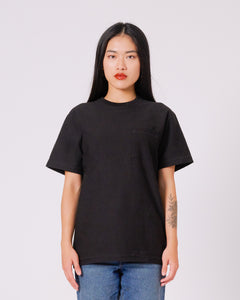 Model in W2112 (Peary Tee), Black