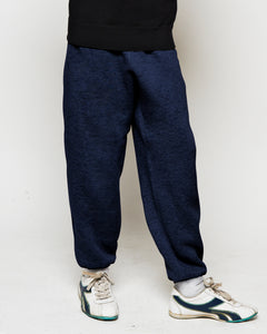 Model in WK026 (Breton Pants), Midnight Navy