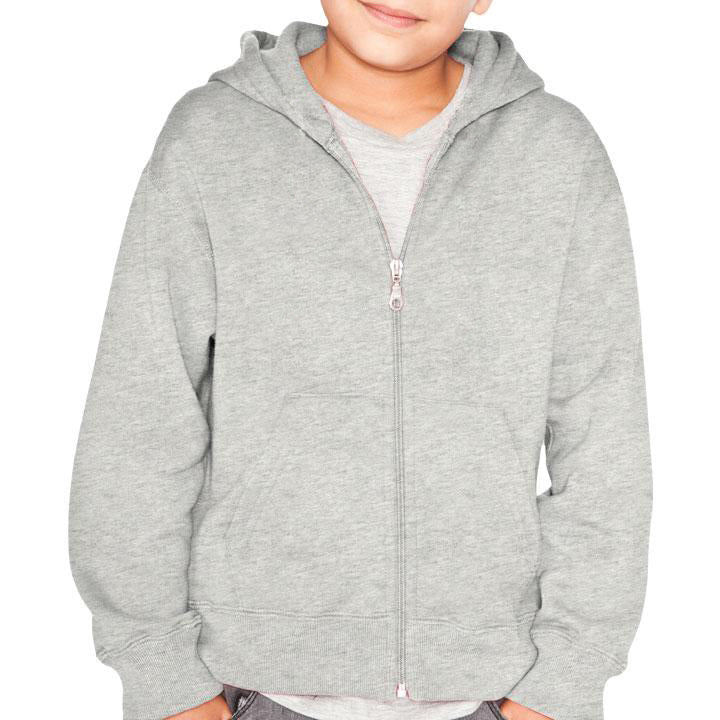 Model in WY030 (Ogopogo Hoody), Grey Mix